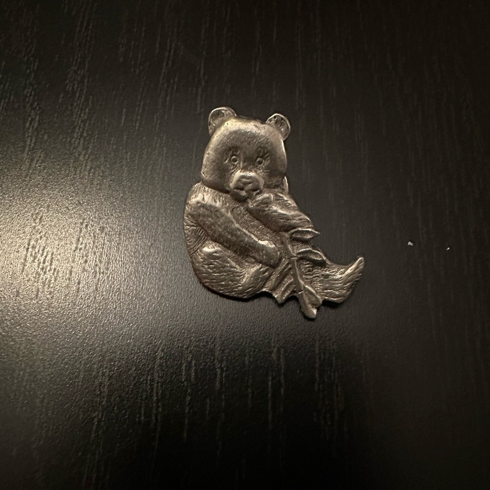 Pewter Panda Lapel Pin